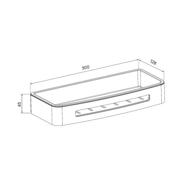 Полка IDDIS Optima Home хром SHE10SPi44