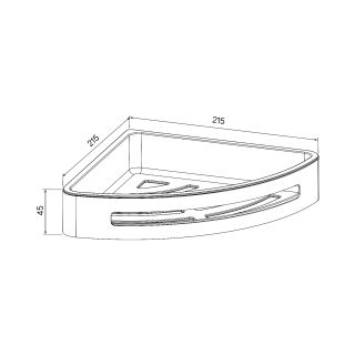 Полка IDDIS Optima Home 21,5x21,5см хром SHE11SPi44 Полка IDDIS Optima Home 21,5x21,5см хром SHE11SPi44