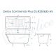 Ванна чугунная Delice Continental PLUS DLR230633-AS с антискользящим покрытием 150х70 см