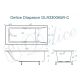 Ванна из литьевого мрамора Delice Diapason DLR330065R-G 180х75 глянцевая с ручками Хром
