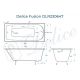 Ванна чугунная Delice Fusion  DLR230647 170х70 белая Ванна чугунная Delice Fusion  DLR230647 170х70 белая