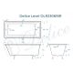 Ванна чугунная Delice Level  DLR230618 140х70 Ванна чугунная Delice Level  DLR230618 140х70