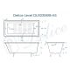 Ванна чугунная Delice Level  DLR230618-AS 140х70 с антискользящим покрытием Ванна чугунная Delice Level  DLR230618-AS 140х70 с антискользящим покрытием