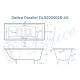 Ванна чугунная Delice Parallel DLR220502RB-AS 170х80 с черными матовыми ручками Ванна чугунная Delice Parallel DLR220502RB-AS 170х80 с черными матовыми ручками