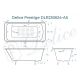 Ванна чугунная Delice Prestige DLR230624-AS 170х70 с антискользящим покрытием