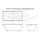 Ванна чугунная Delice Prestige DLR230625-AS 170х75 с антискользящим покрытием Ванна чугунная Delice Prestige DLR230625-AS 170х75 с антискользящим покрытием
