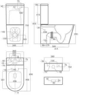 Унитаз Hansmann keramik ROUND УНИ0006 напольный с сиденьем Микролифт