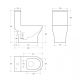 Унитаз BelBagno NEON BB8617CPR-MN/SC с сиденьем Микролифт Унитаз BelBagno NEON BB8617CPR-MN/SC с сиденьем Микролифт