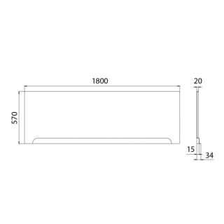 Фронтальный экран для ванны Triton Pro Щ0000062053 180 см Фронтальный экран для ванны Triton Pro Щ0000062053 180 см