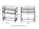 Тумба напольная Style Line Даллас Леон 120 Люкс Plus СС-00002450 под раковину для стиральной машины серый