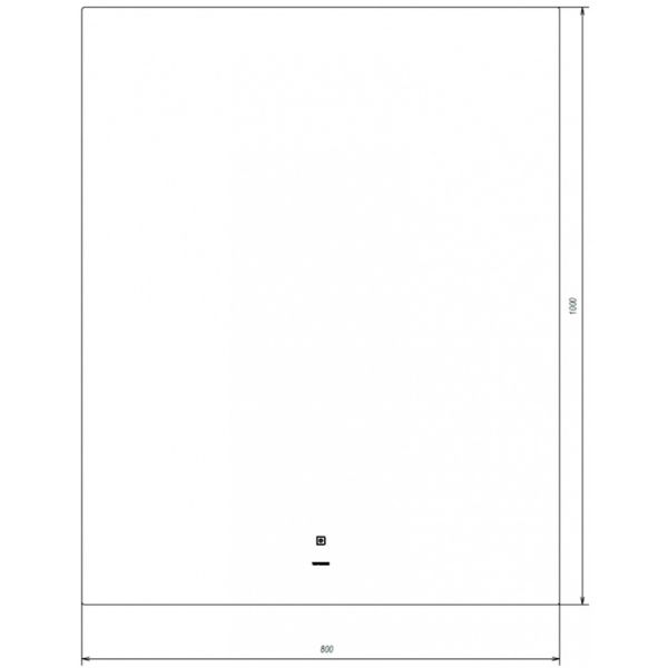 Зеркало Vigo Quadro Classic (Shine Сlassic) 80x100см