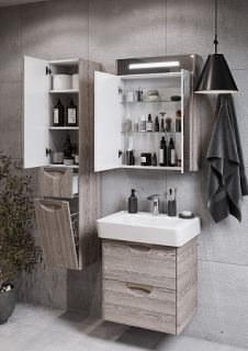 Шкаф-колонна Акватон Сильва левый дуб фьорд 1A215603SIW6L Шкаф-колонна Акватон Сильва левый дуб фьорд 1A215603SIW6L