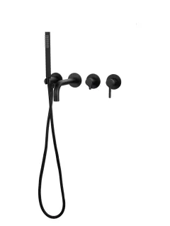 Смеситель для ванны Filarete Roun FL2122BL чёрный матовый