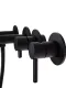 Смеситель для ванны Filarete Roun FL2122BL чёрный матовый