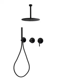 Душевой комплект Filarete Roun FL1032BL чёрный матовый