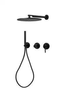 Душевой комплект Filarete Roun FL1030BL чёрный матовый