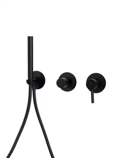 Душевой комплект Filarete Roun FL1030BL чёрный матовый