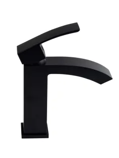 Смеситель для раковины Filarete Waterfall FL5010BL чёрный матовый