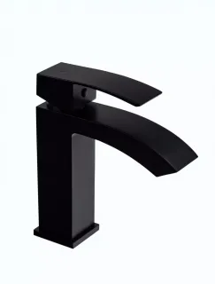 Смеситель для раковины Filarete Waterfall FL5010BL чёрный матовый