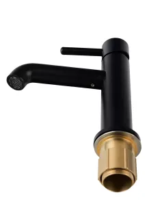 Смеситель для раковины Filarete Roun FL5020BL чёрный матовый