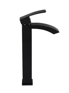 Смеситель для раковины Filarete Waterfall FL6010BL чёрный матовый