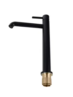 Смеситель для раковины Filarete Roun FL6020BL чёрный матовый