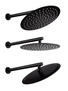 Душевой комплект Filarete Roun FL1023BL чёрный матовый
