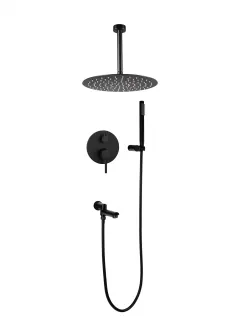 Душевой комплект Filarete Roun FL1022BL чёрный матовый