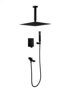 Душевой комплект Filarete Fing FL1042BL чёрный матовый