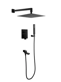 Душевой комплект Filarete Fing FL1040BL чёрный матовый