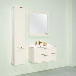 Шкаф Акватон Леон дуб белый 1A186503LBPS0 Шкаф Акватон Леон дуб белый 1A186503LBPS0