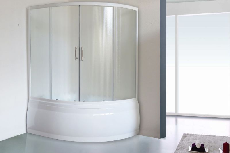 Шторка на ванну Royal Bath Alpine 150см белый RB150ALP-C
