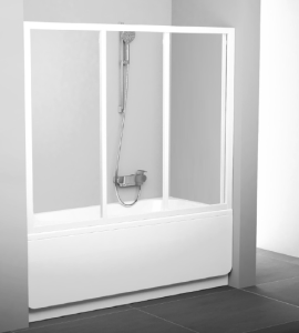 Шторка на ванну Ravak Supernova AVDP3-170 40VV0102Z1 Transparent профиль белый