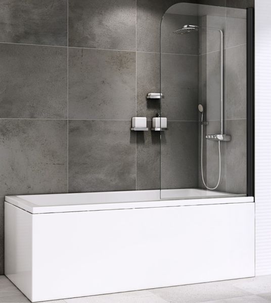 Шторка на ванну ABBER Ewiges Wasser 100см чёрный AG52100B