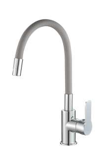 Смеситель для кухонной мойки с гибким изливом RUSH Siple (SI7335-60Grey) Смеситель для кухонной мойки с гибким изливом RUSH Siple (SI7335-60Grey)