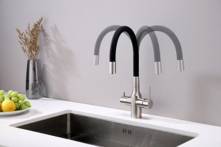 Смеситель для кухни Paulmark Salix Sa213419-NI никель Смеситель для кухни Paulmark Salix Sa213419-NI никель
