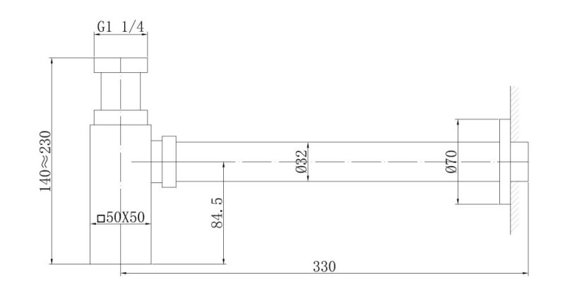Сифон для раковины ABBER AF0031RG розовое золото Сифон для раковины ABBER AF0031RG розовое золото