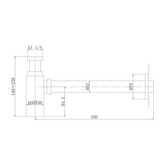 Сифон для раковины ABBER AF0031W белый матовый