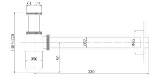 Сифон для раковины ABBER AF0032NG никель Сифон для раковины ABBER AF0032NG никель