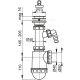 Сифон для мойки AlcaPlast c нержавеющей решеткой ?70 и подводкой A441P-DN50/40 Сифон для мойки AlcaPlast c нержавеющей решеткой ?70 и подводкой A441P-DN50/40