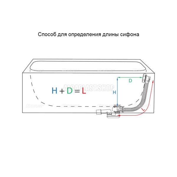 Слив-перелив для ванны AlcaPlast хромированный 57см A501