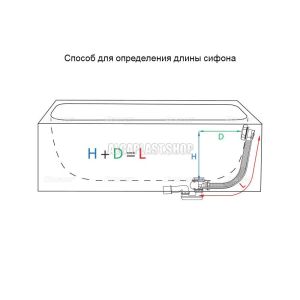 Слив-перелив для ванны AlcaPlast с напуском воды через перелив для ванн с толстыми стенами 80см хром A565CRM1-80