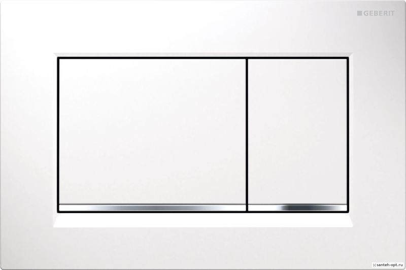 Кнопка смыва Geberit sigma 30 115.883.KJ.1 белый/хром Кнопка смыва Geberit sigma 30 115.883.KJ.1 белый/хром