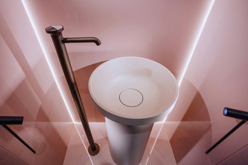 Раковина отдельностоящая Gessi Origini Total Look 66603.507 45x90 см пудровый розовый