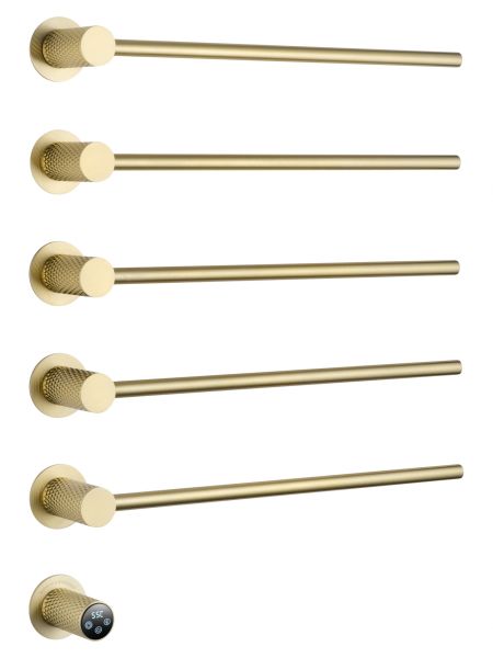 Полотенцесушитель электрический встраиваемый Wonzon & Woghand M?nchen WW-A355-BG 52x70 см с внутренней частью брашированное золото