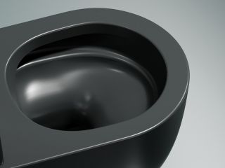 Унитаз подвесной Ceramicanova Модена (Modena) CN6063MDH безободковый тёмный антрацит матовый