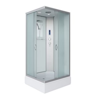 Душевая кабина Niagara Classic 339844QP 90x80 см профиль хром стекло матовое