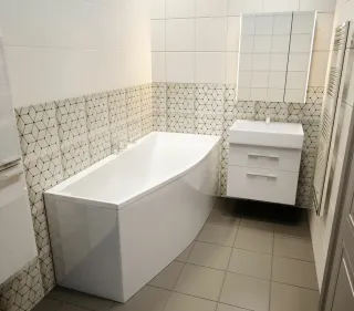 Ванна из искусственного камня Astra-Form Скат 01010015 правая 170x75 см белый глянец