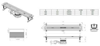 Душевой лоток Allen Brau Liberty 9.50002.SS для поддона 800 мм нержавеющая сталь Душевой лоток Allen Brau Liberty 9.50002.SS для поддона 800 мм нержавеющая сталь