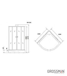 Душевая кабина Grossman GR250